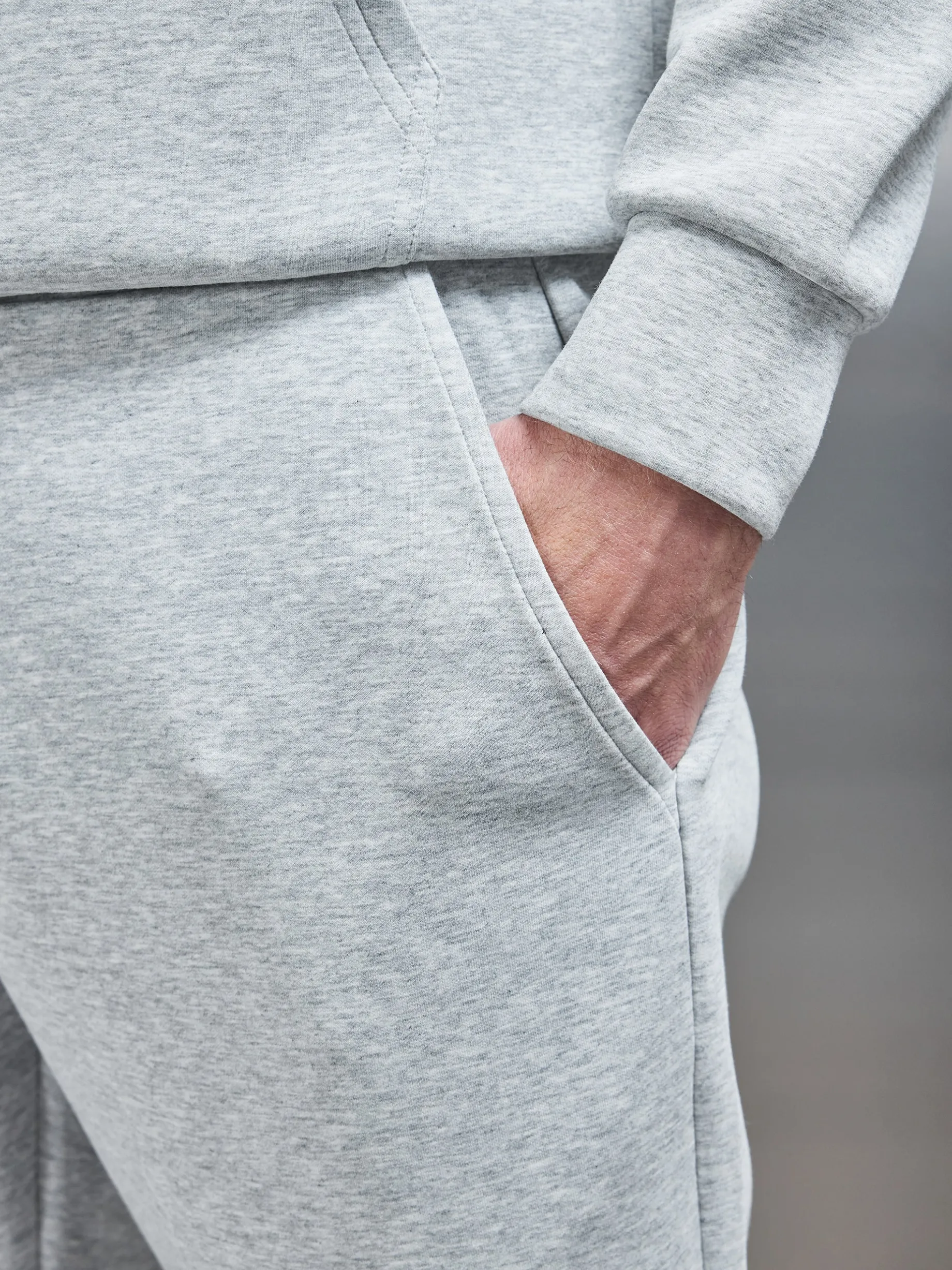 Interlock Jersey Essential Jogger - Marl Grey