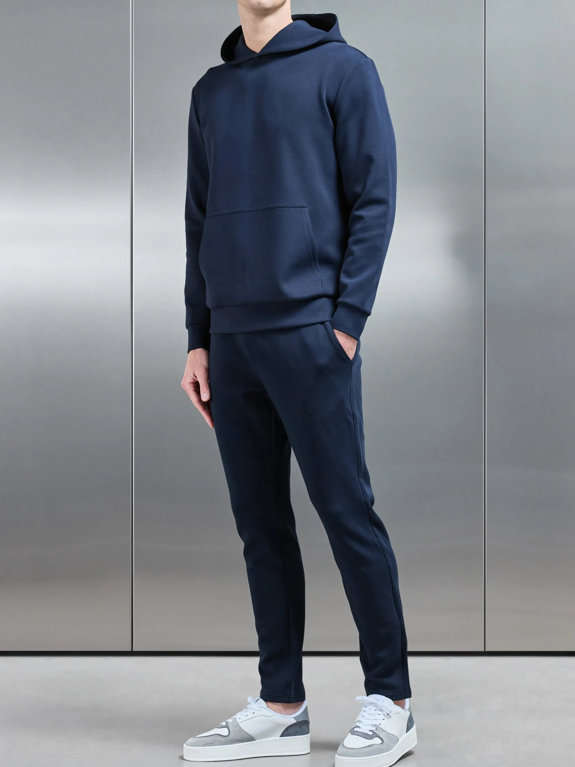 Interlock Jersey Essential Jogger - Navy