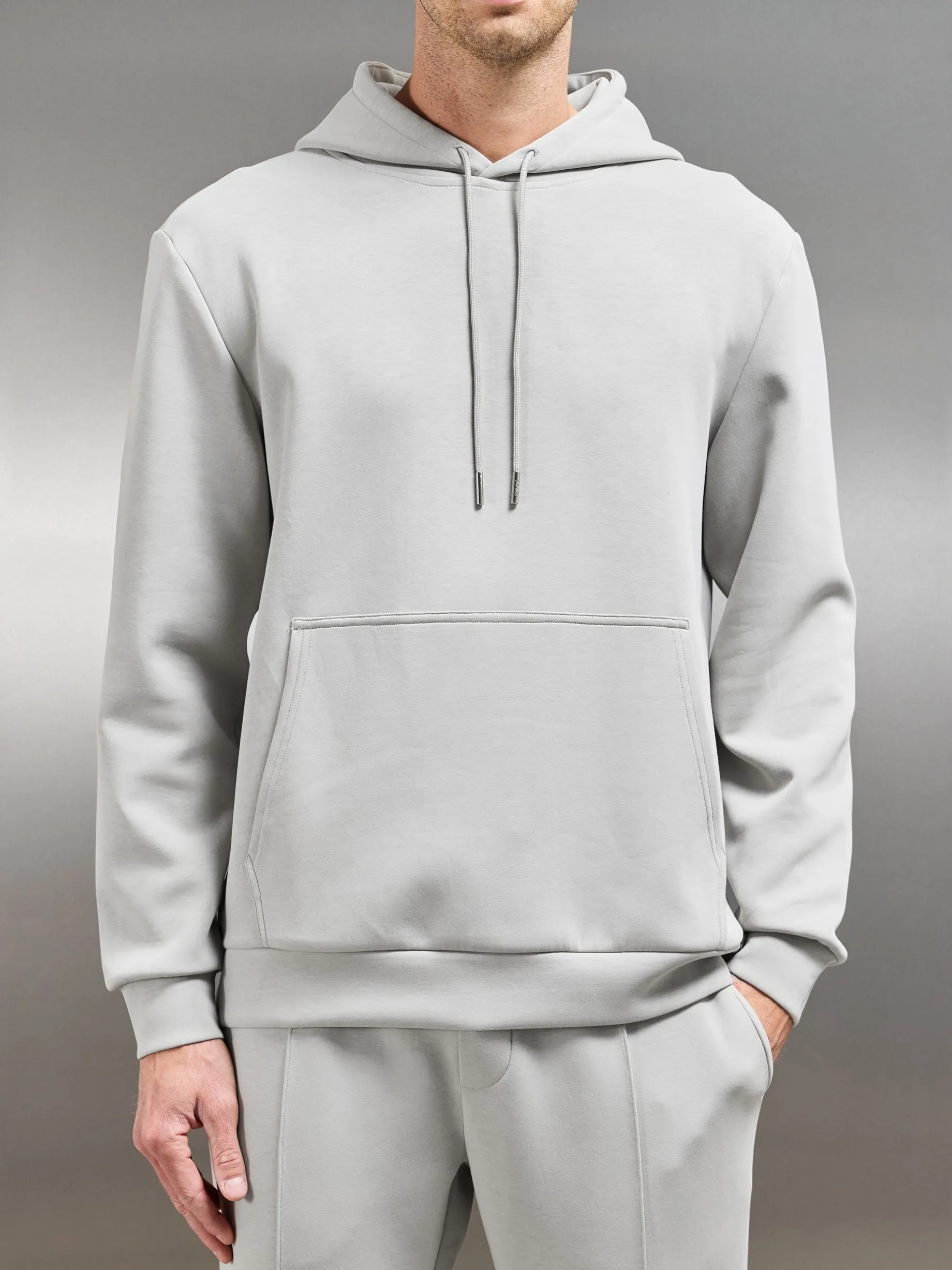 Interlock Jersey Hoodie - Stone