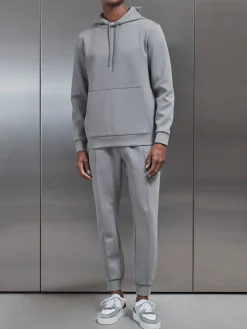 Interlock Jersey Hoodie - Grey