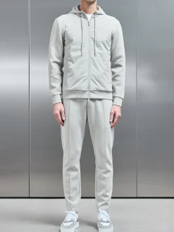 Interlock Jersey Hybrid Windbreaker - Stone