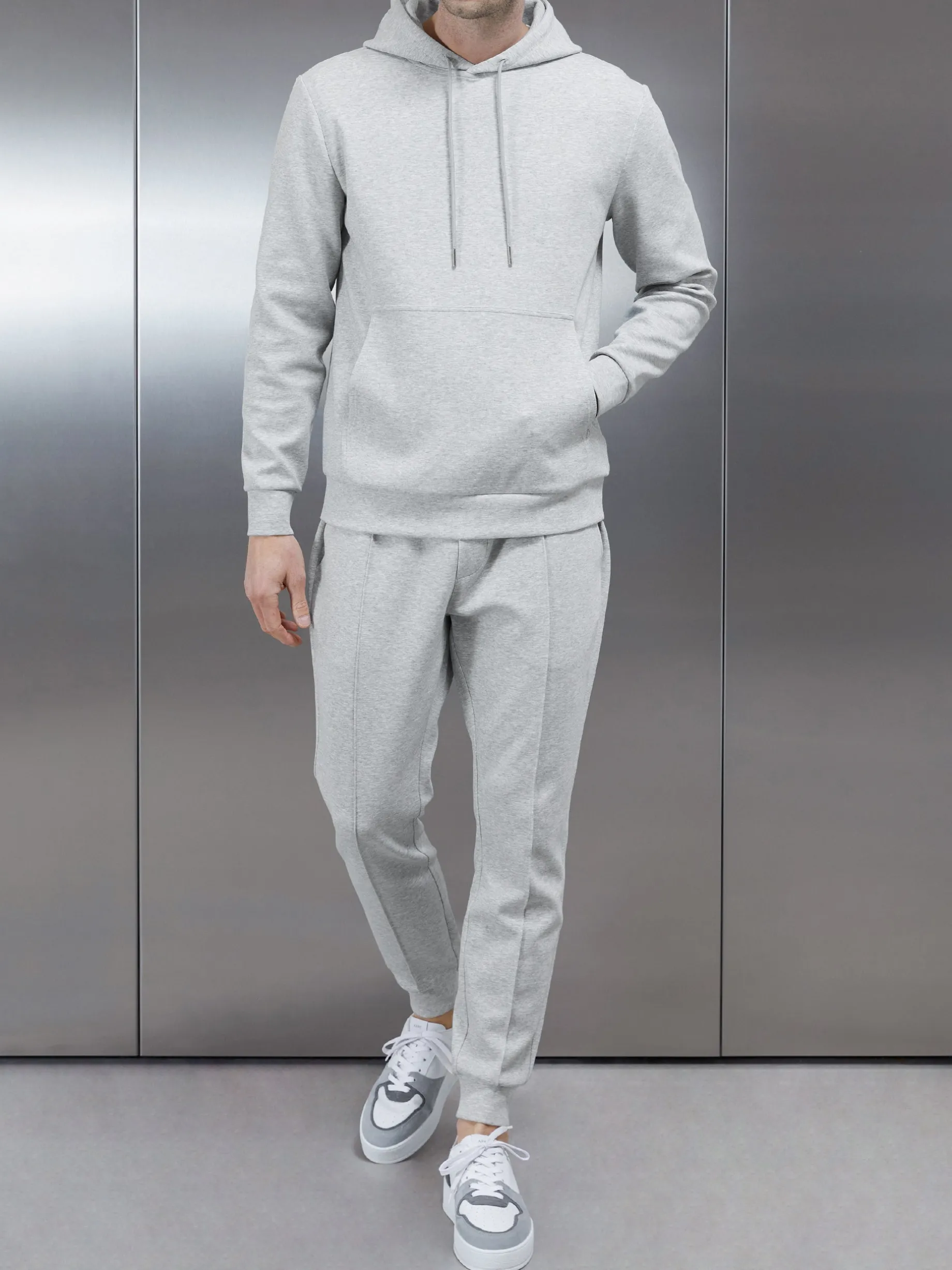 Interlock Jersey Jogger - Marl Grey