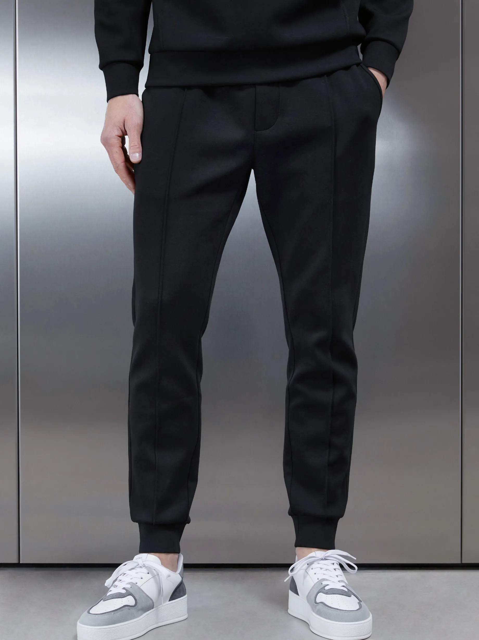Interlock Jersey Jogger - Black