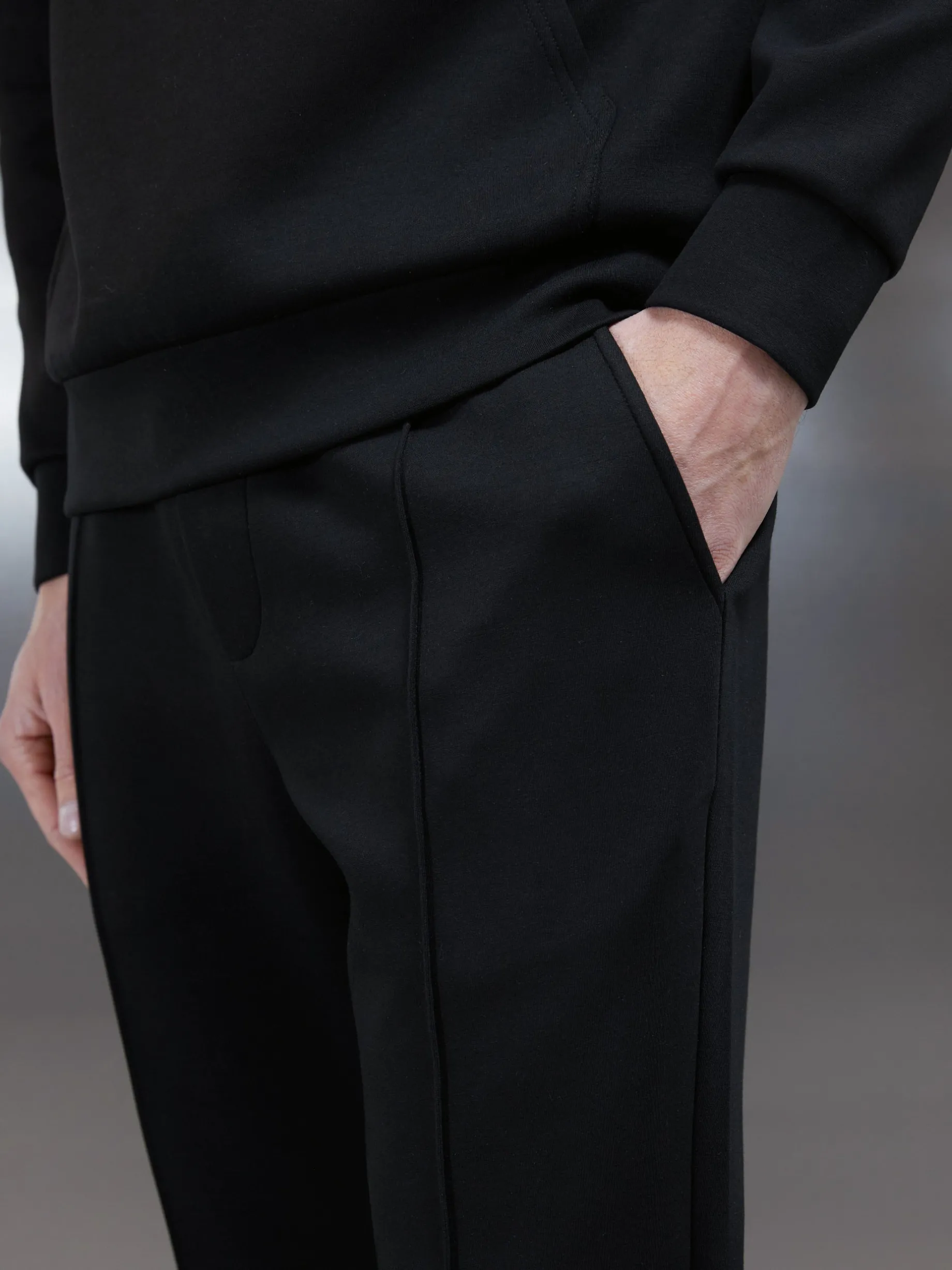 Interlock Jersey Jogger - Black
