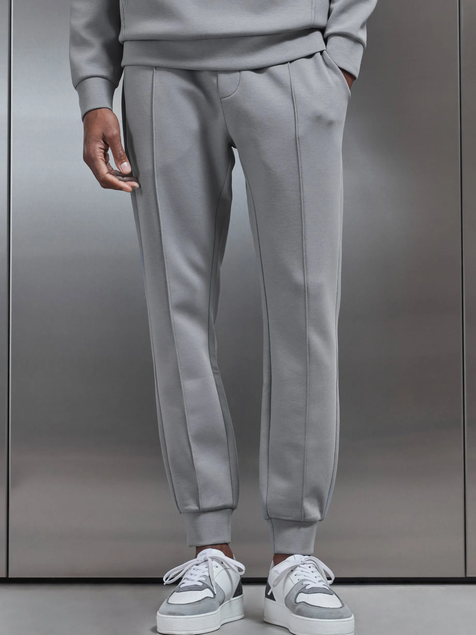 Interlock Jersey Jogger - Grey