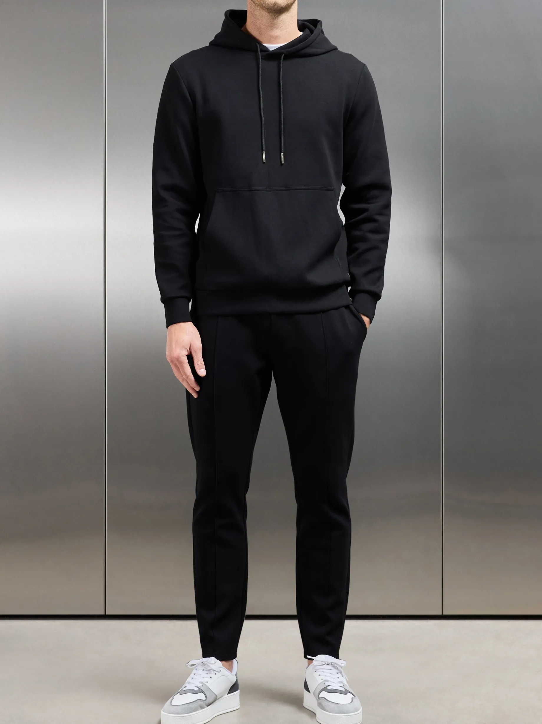 Interlock Jersey Tapered Jogger - Black