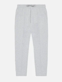 Interlock Jersey Tapered Jogger - Marl Grey