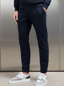 Interlock Jersey Tapered Jogger - Navy