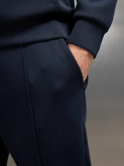 Interlock Jersey Tapered Jogger - Navy