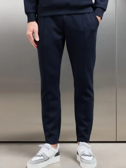 Interlock Jersey Tapered Jogger - Navy