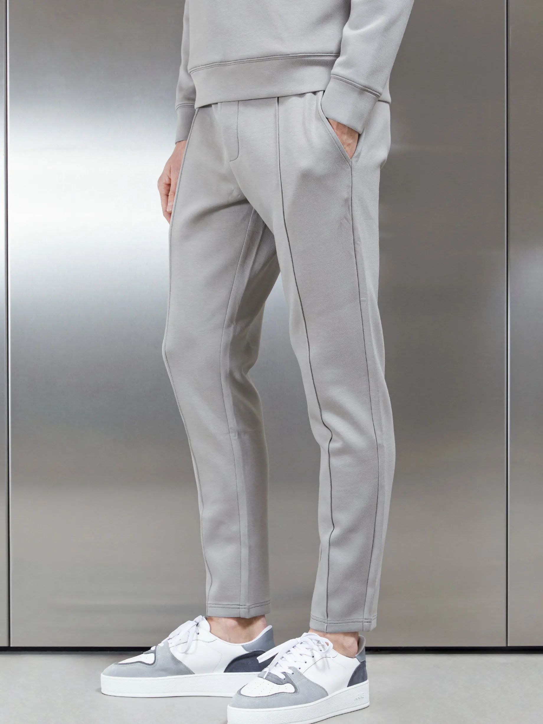 Interlock Neoprene Jogger - Stone