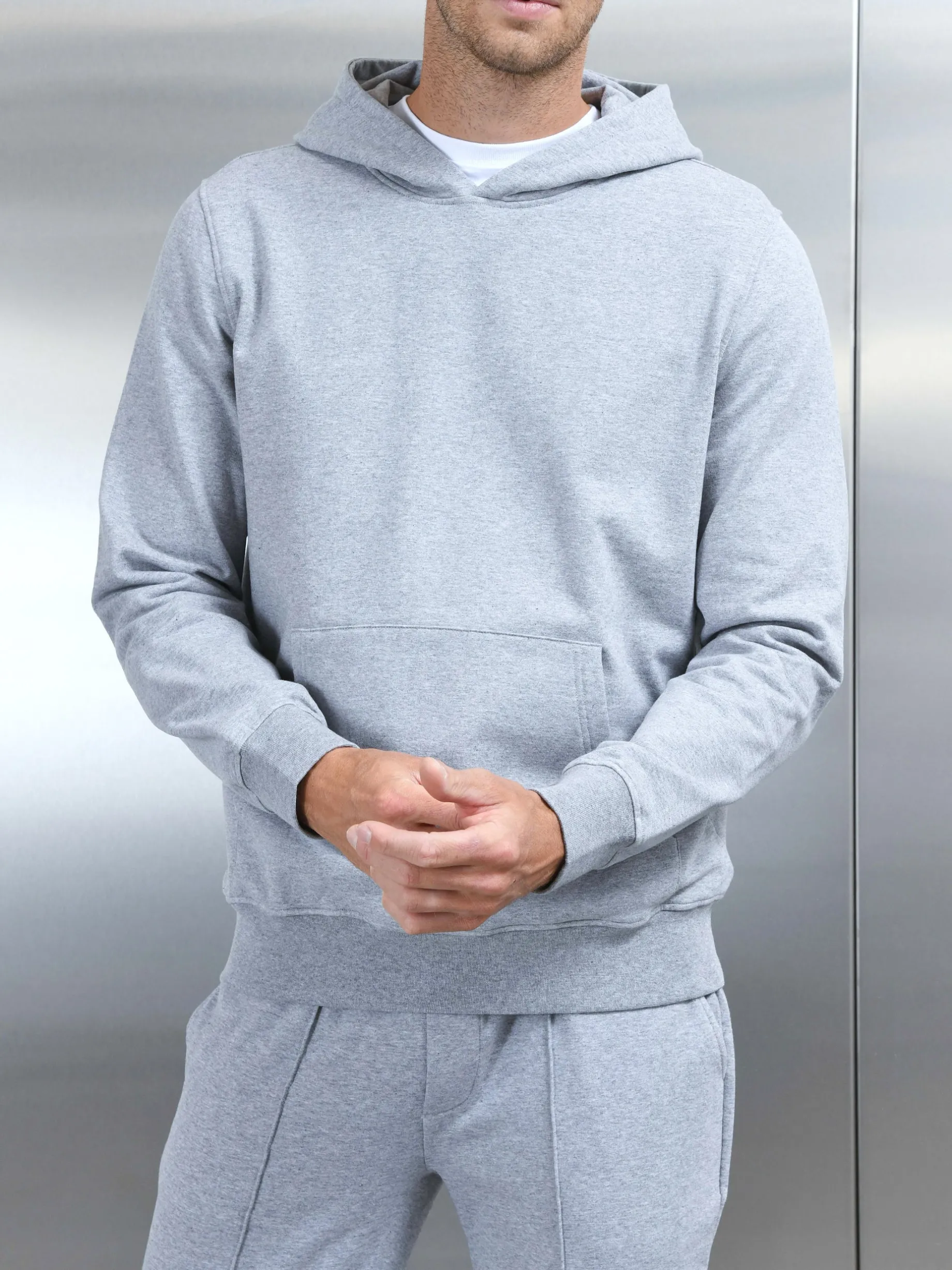 Jersey Hoodie - Marl Grey