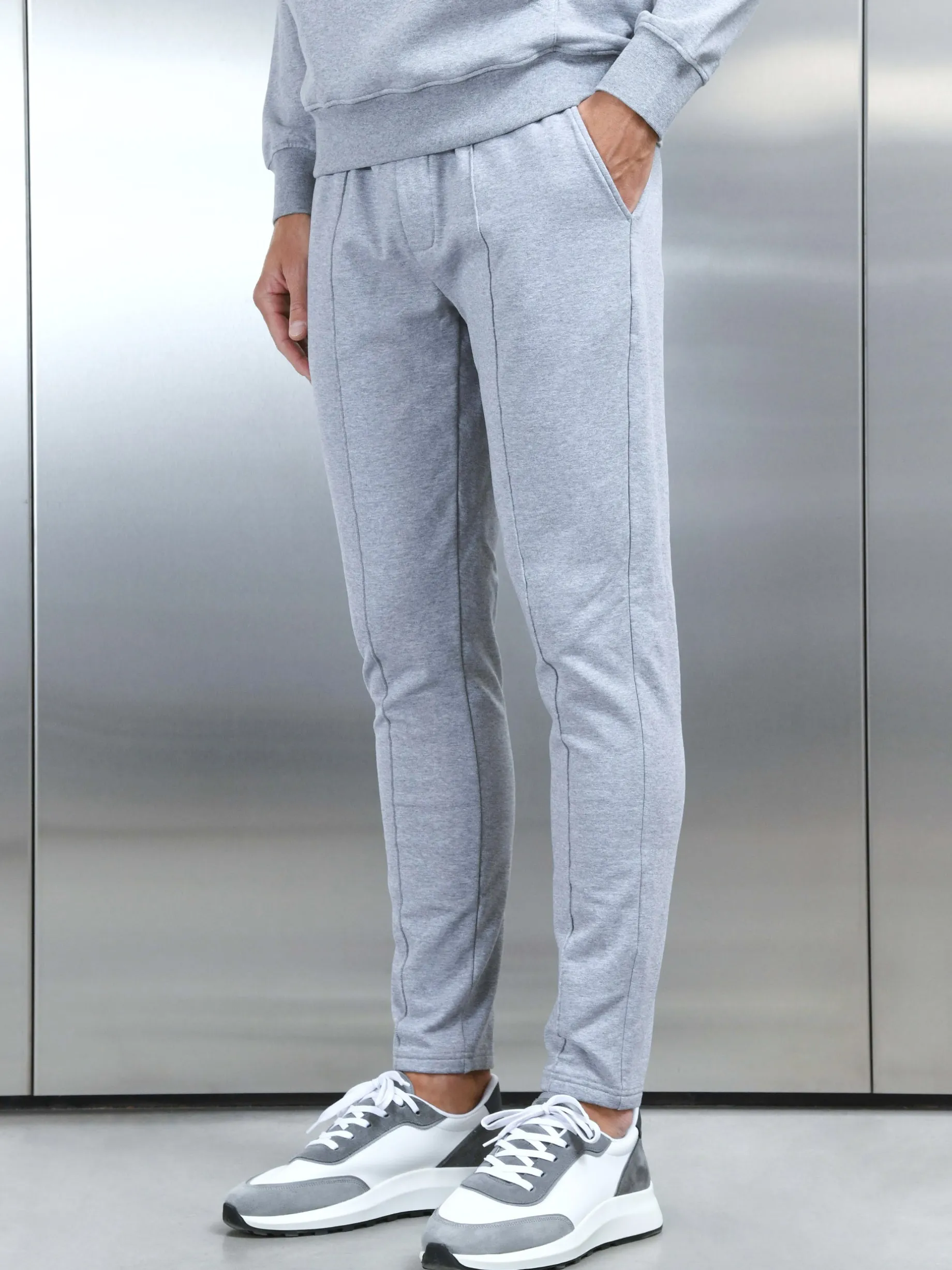 Jersey Jogger - Marl Grey