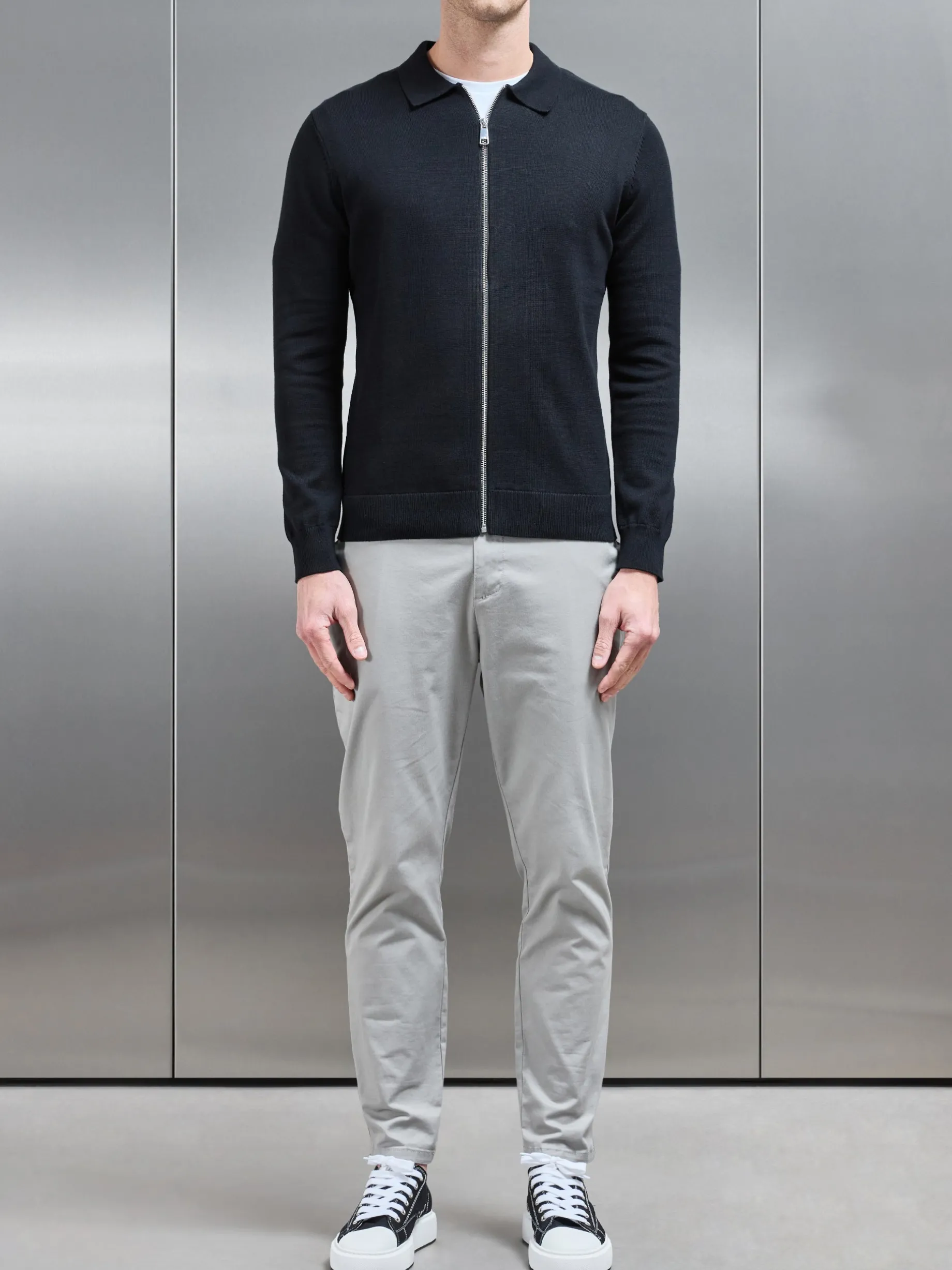 Knitted Overshirt - Black