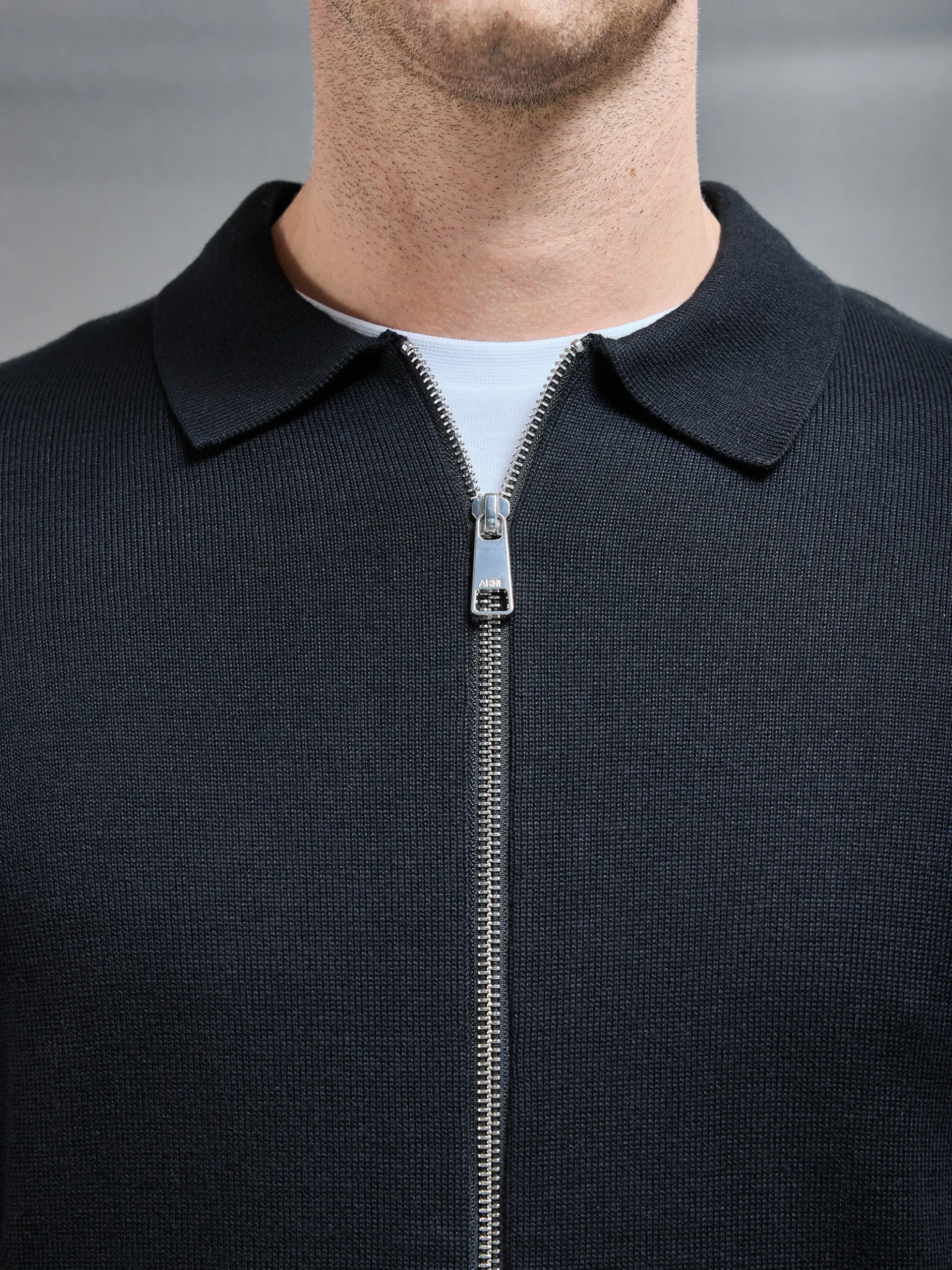 Knitted Overshirt - Black