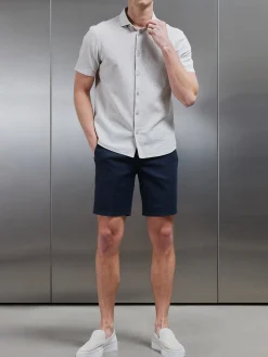 Linen Tailored Short - Navy