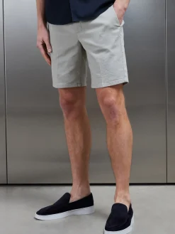Linen Tailored Short - Stone
