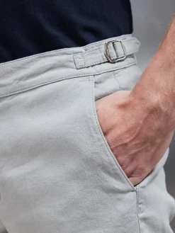 Linen Tailored Short - Stone