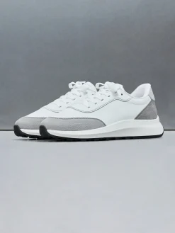 Low Runner - White Slate Grey