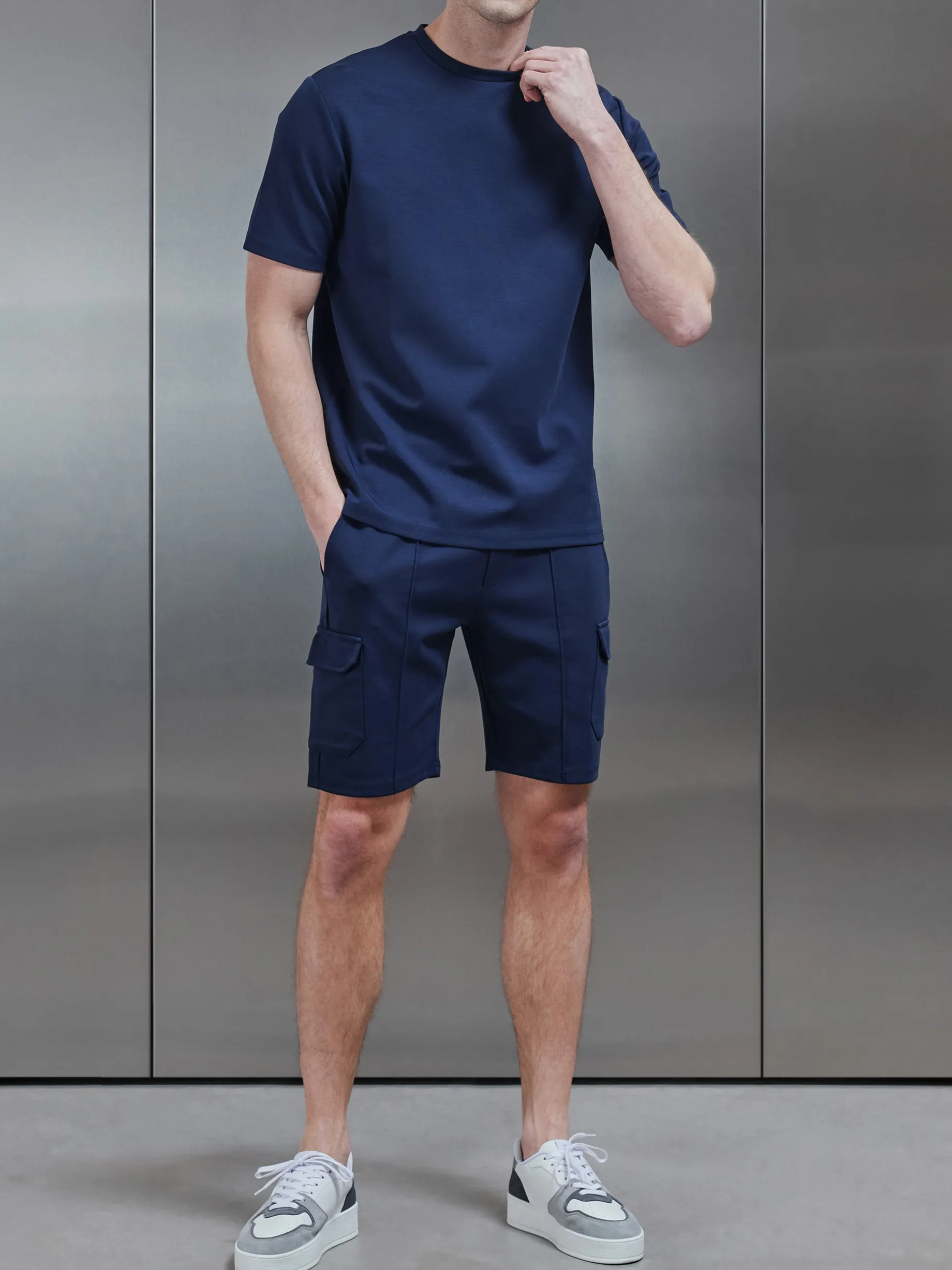 Luxe Cargo Short - Navy