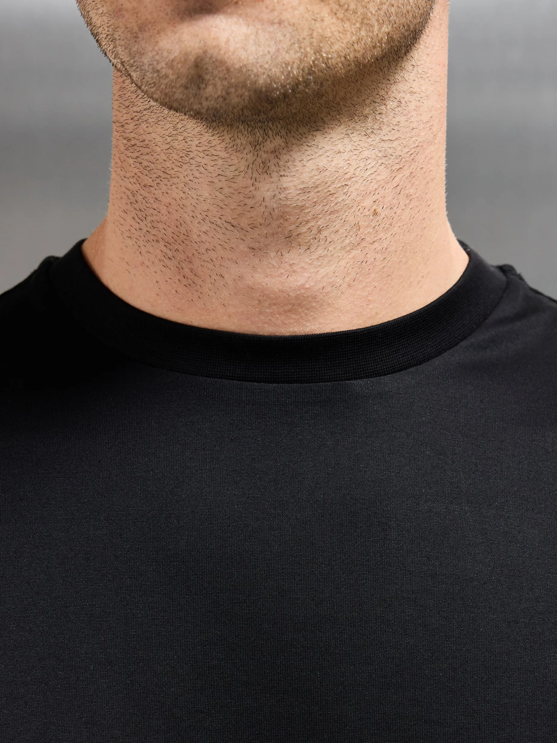 Mercerised Cotton T-shirt - Black