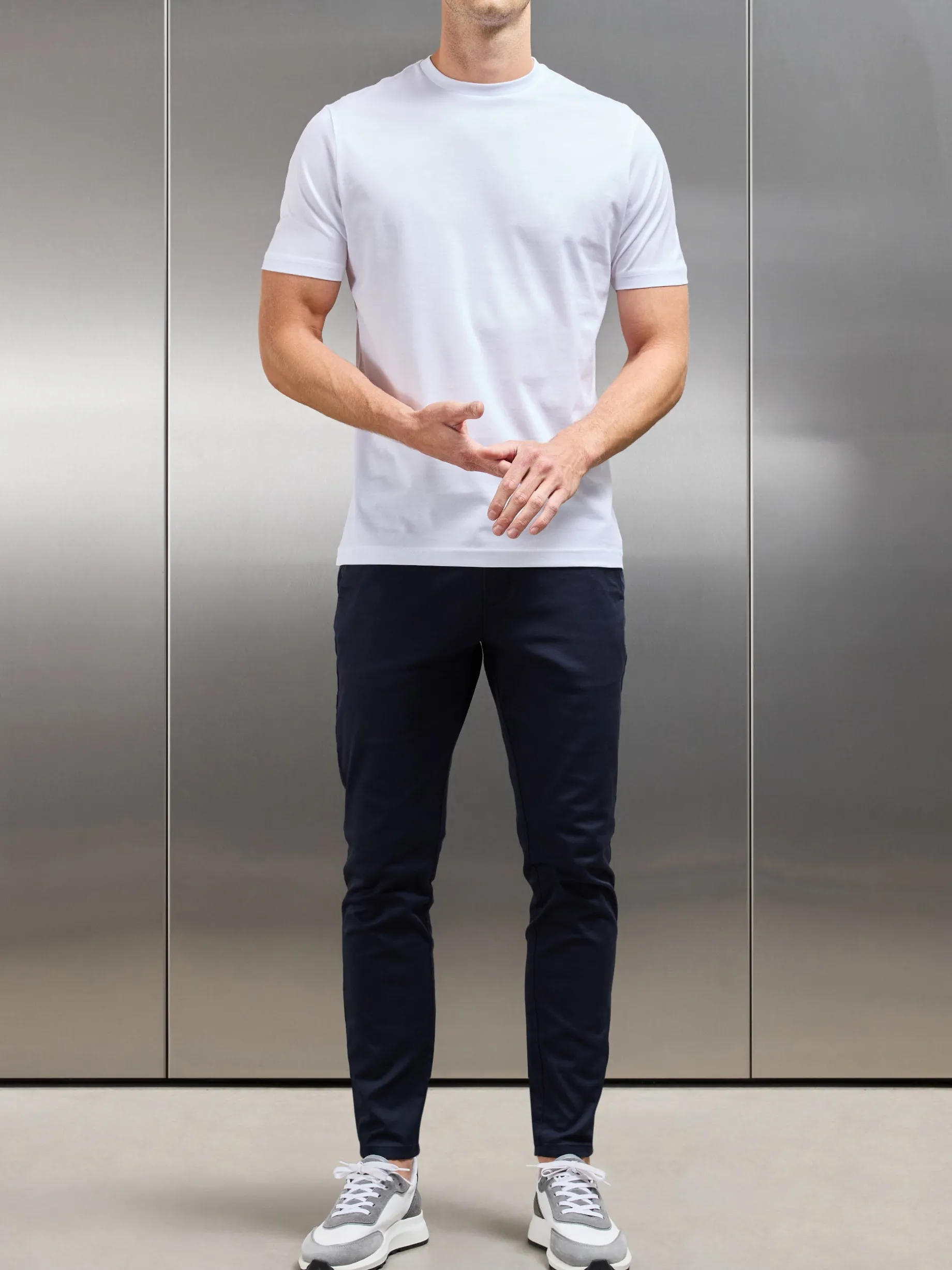Mercerised Cotton T-shirt - White