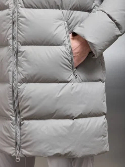 Mid Length Down Jacket - Taupe