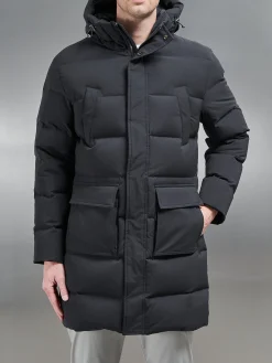 Mid Length Parka - Black