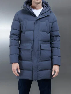 Mid Length Parka - Charcoal