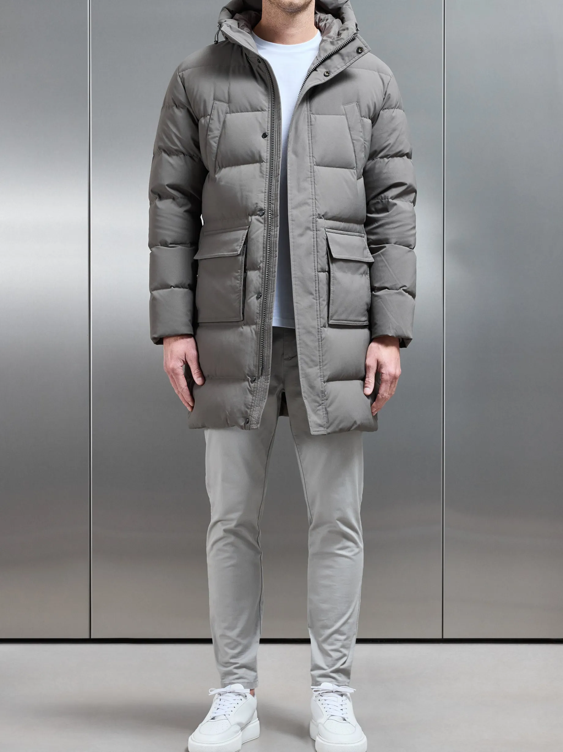 Mid Length Parka - Olive