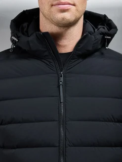 Mid Length Technical Down Jacket - Black