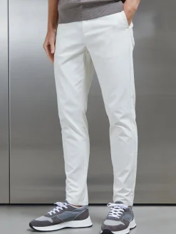 Mid Weight Tailored Chino Trouser - Off White