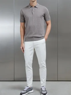 Mid Weight Tailored Chino Trouser - Off White