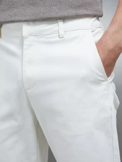 Mid Weight Tailored Chino Trouser - Off White