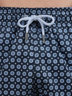 Mosaic Printed Swim Short - Navy