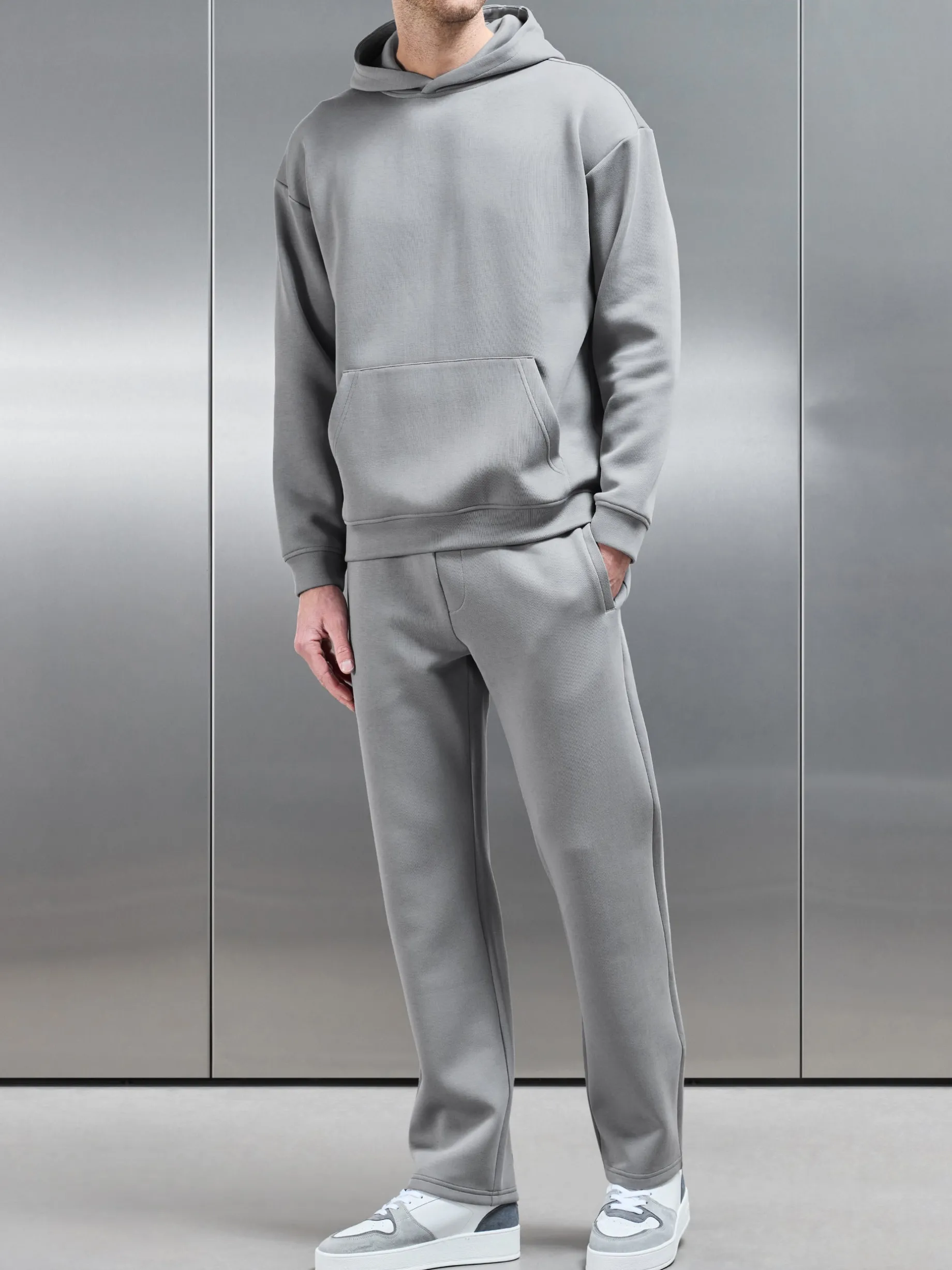 Neoprene Straight Leg Jogger - Grey