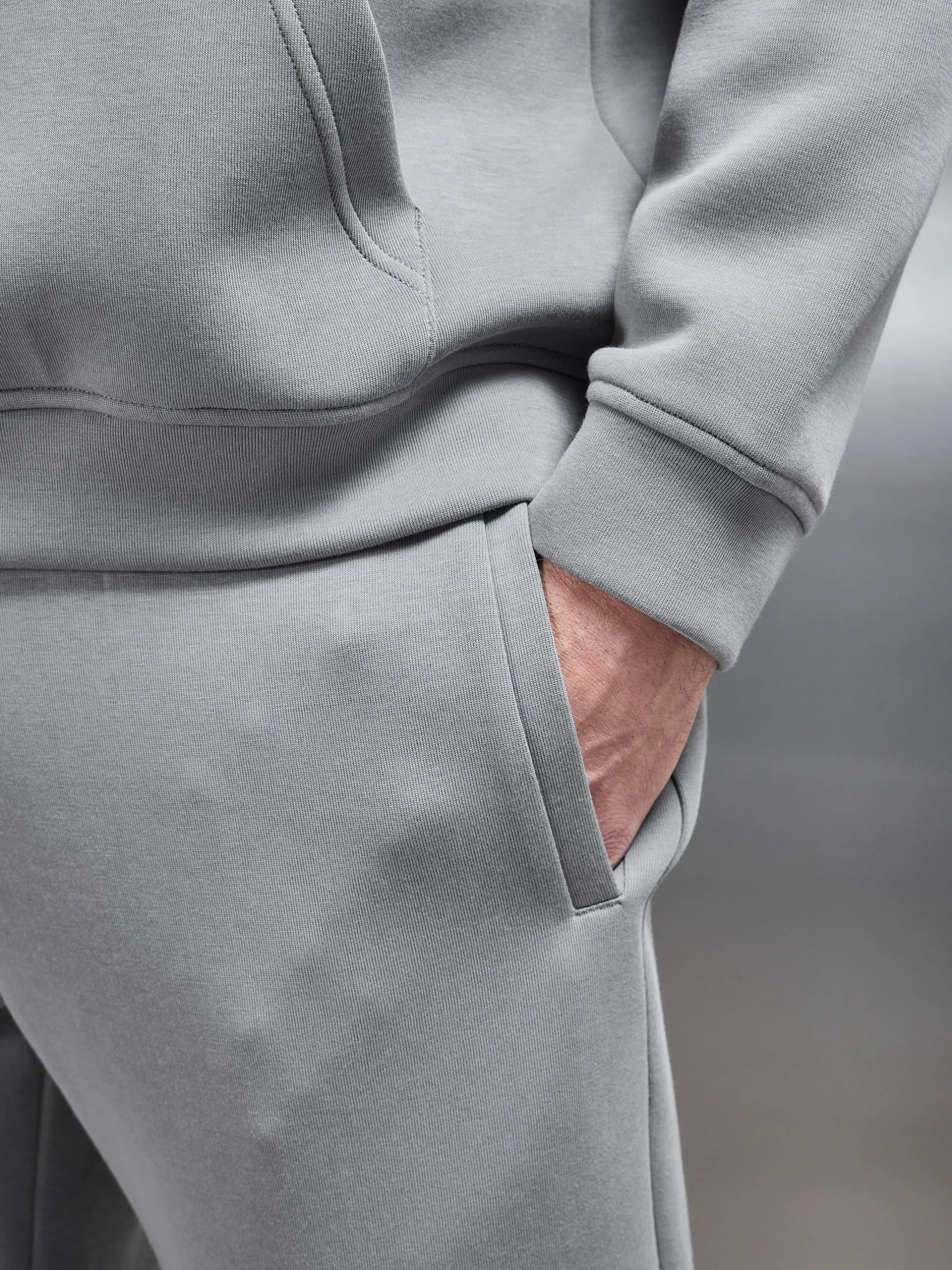 Neoprene Straight Leg Jogger - Grey