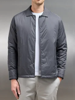 Padded Coach Jacket - Grey