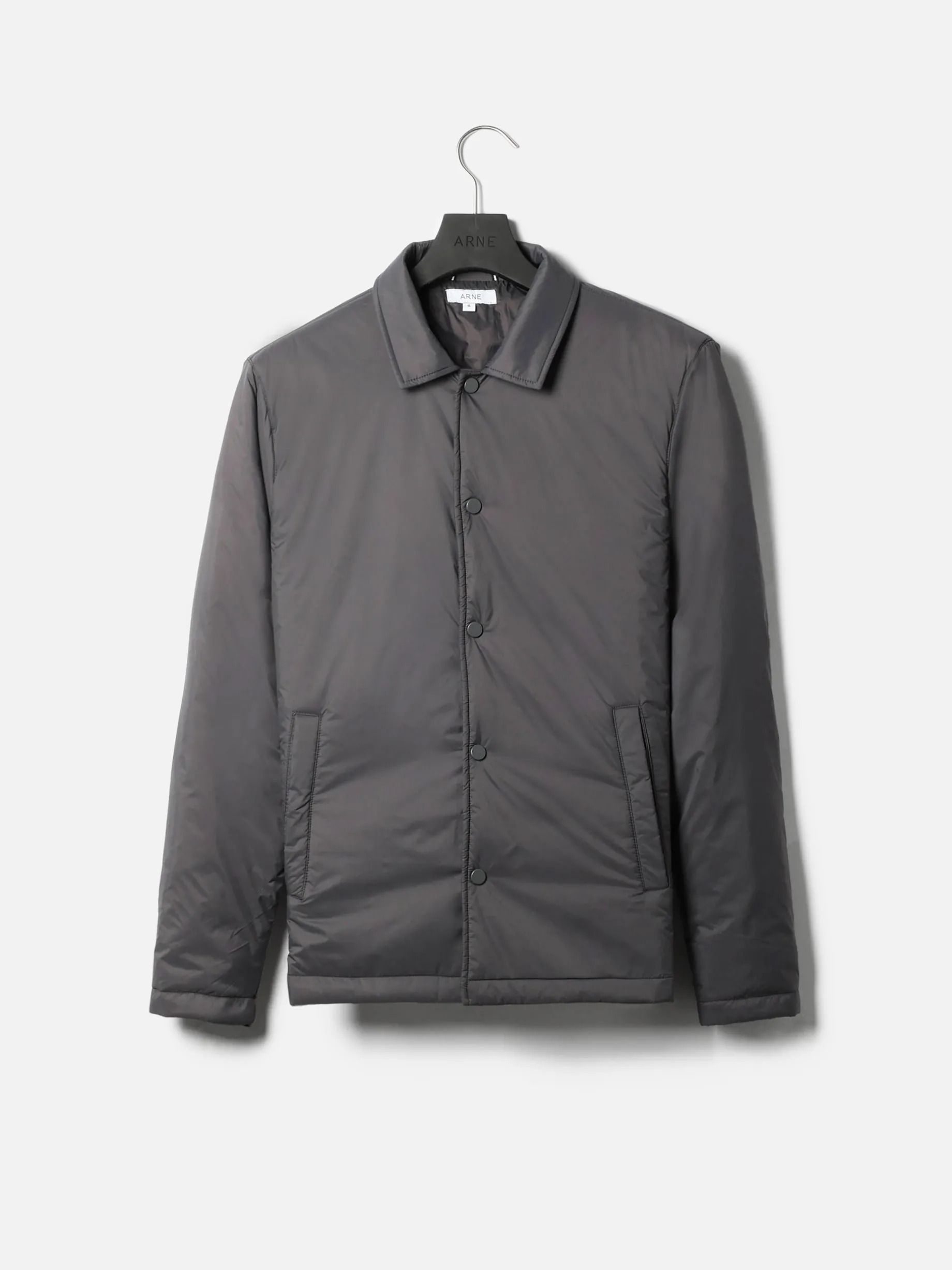 Padded Coach Jacket - Grey