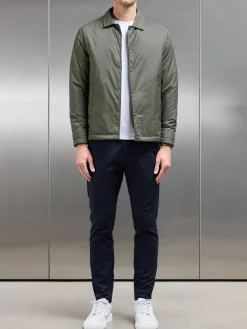 Padded Coach Jacket - Olive