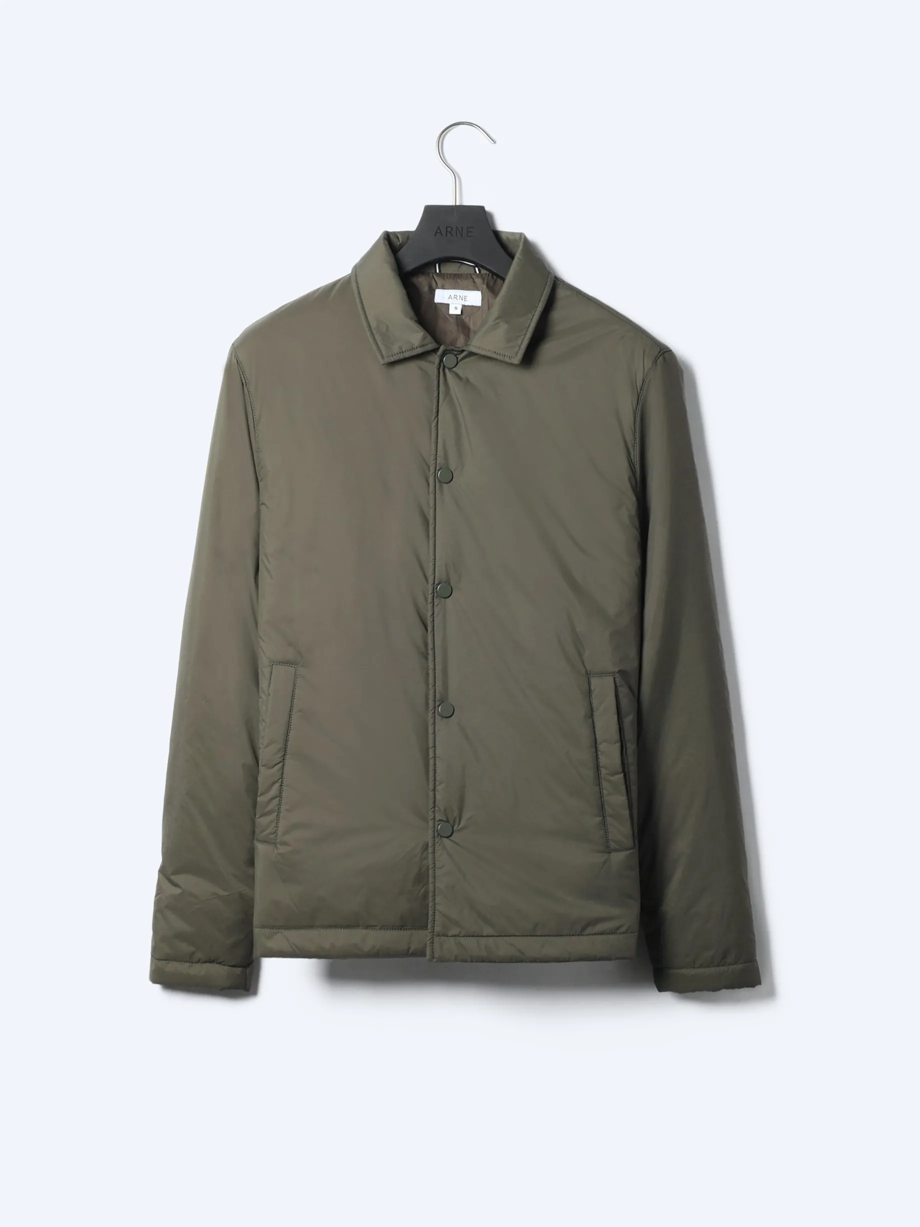 Padded Coach Jacket - Olive