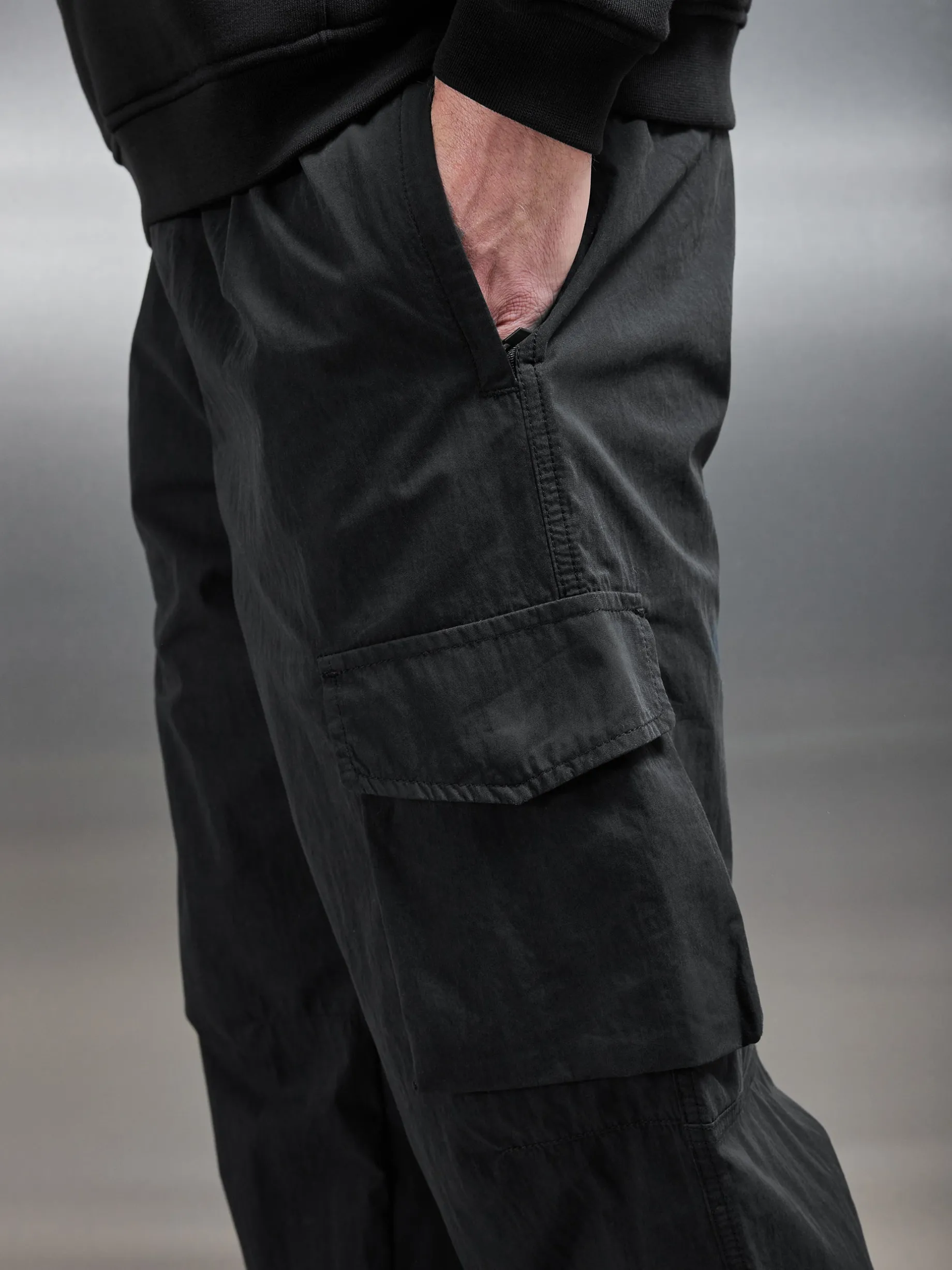 Parachute Cargo Pant - Black