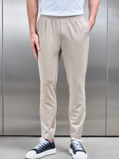 Pleated Drawstring Tailored Trouser - Stone