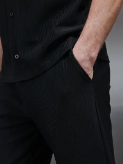 Pleated Trouser - Black