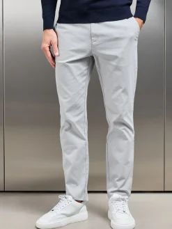 Relaxed Fit Chino Trouser - Mid Grey