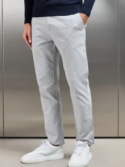 Relaxed Fit Chino Trouser - Mid Grey