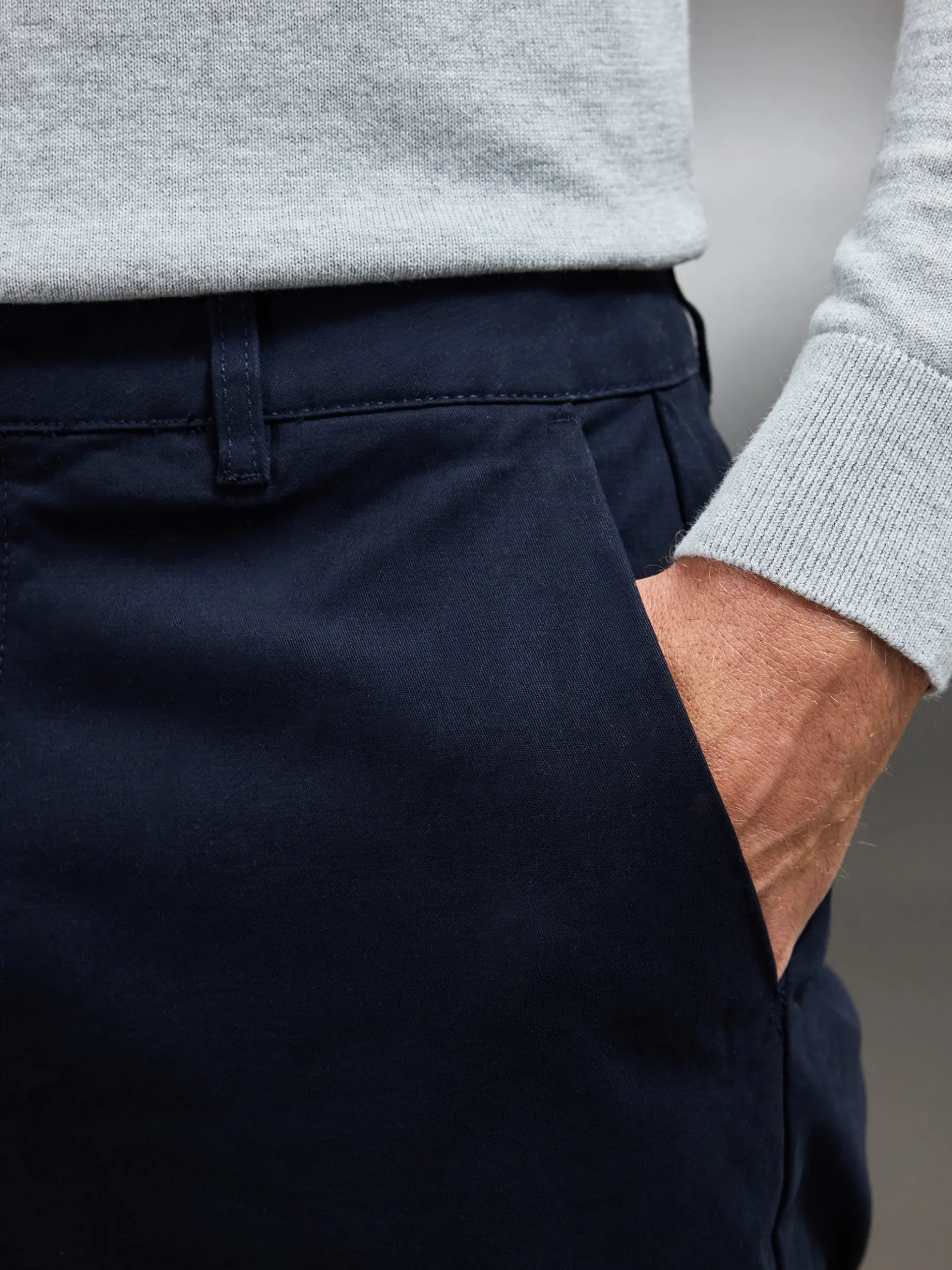 Relaxed Fit Chino Trouser - Navy