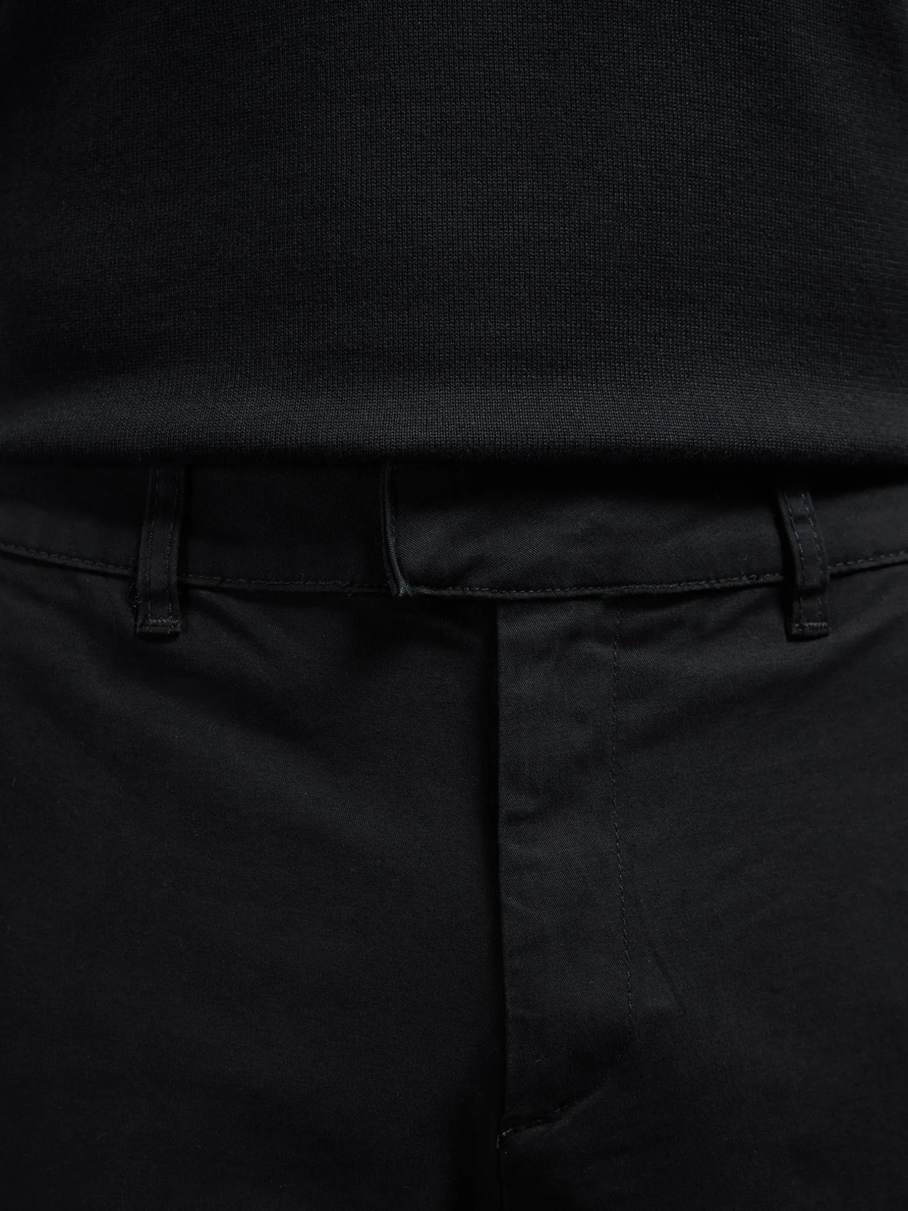 Relaxed Fit Chino Trouser - Black