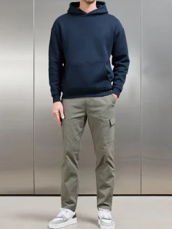 Relaxed Fit Cotton Cargo Pant - Olive