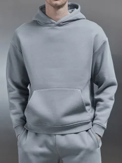 Relaxed Fit Hoodie - Coast Blue
